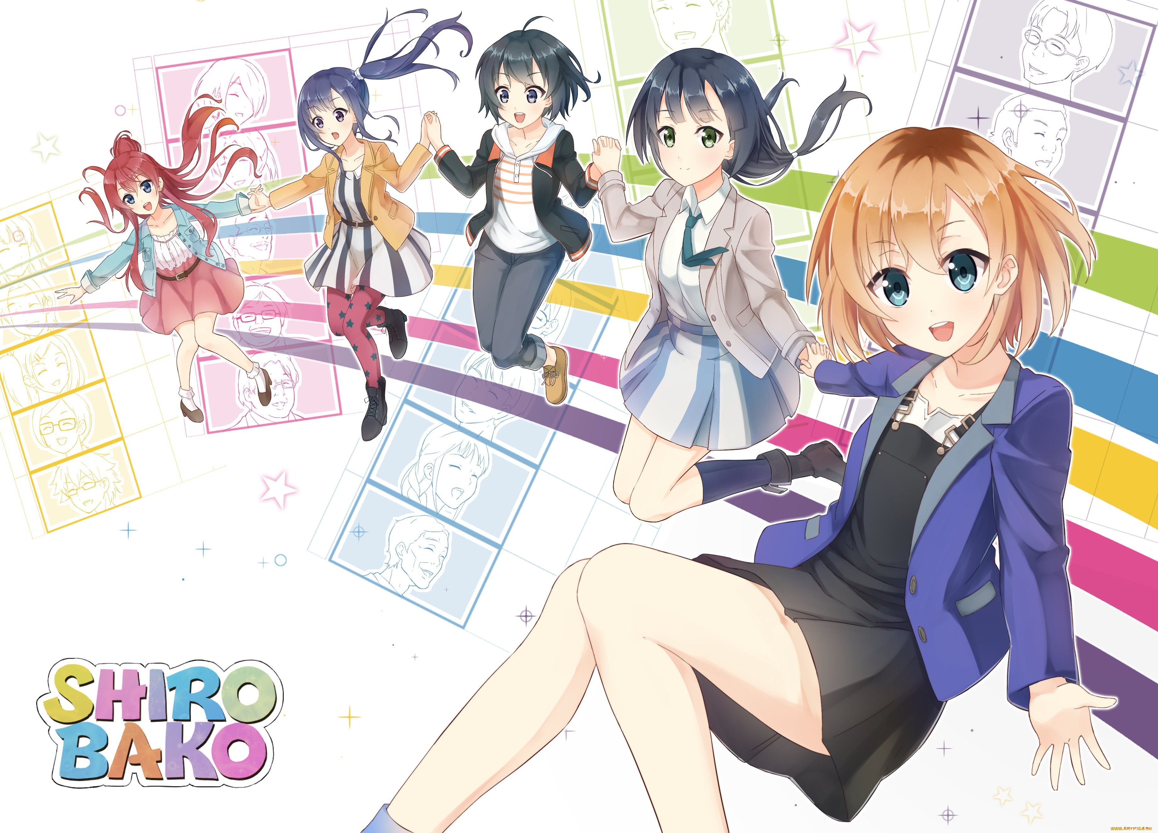 shirobako, , unknown,  , shizuka, aoi, sakaki, midori, miyamori, imai, ema, yasuhara, toudou, misa